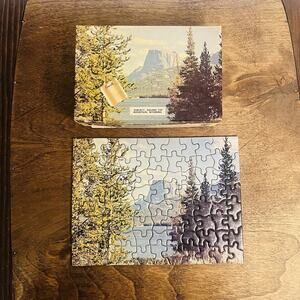tuco picture puzzle square top mountain wyoming 7x5.25inch‎ age 7+